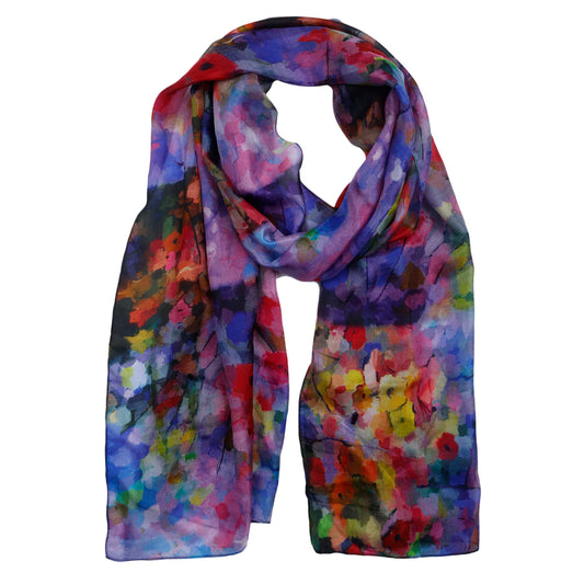 Merino wool and silk scarf.