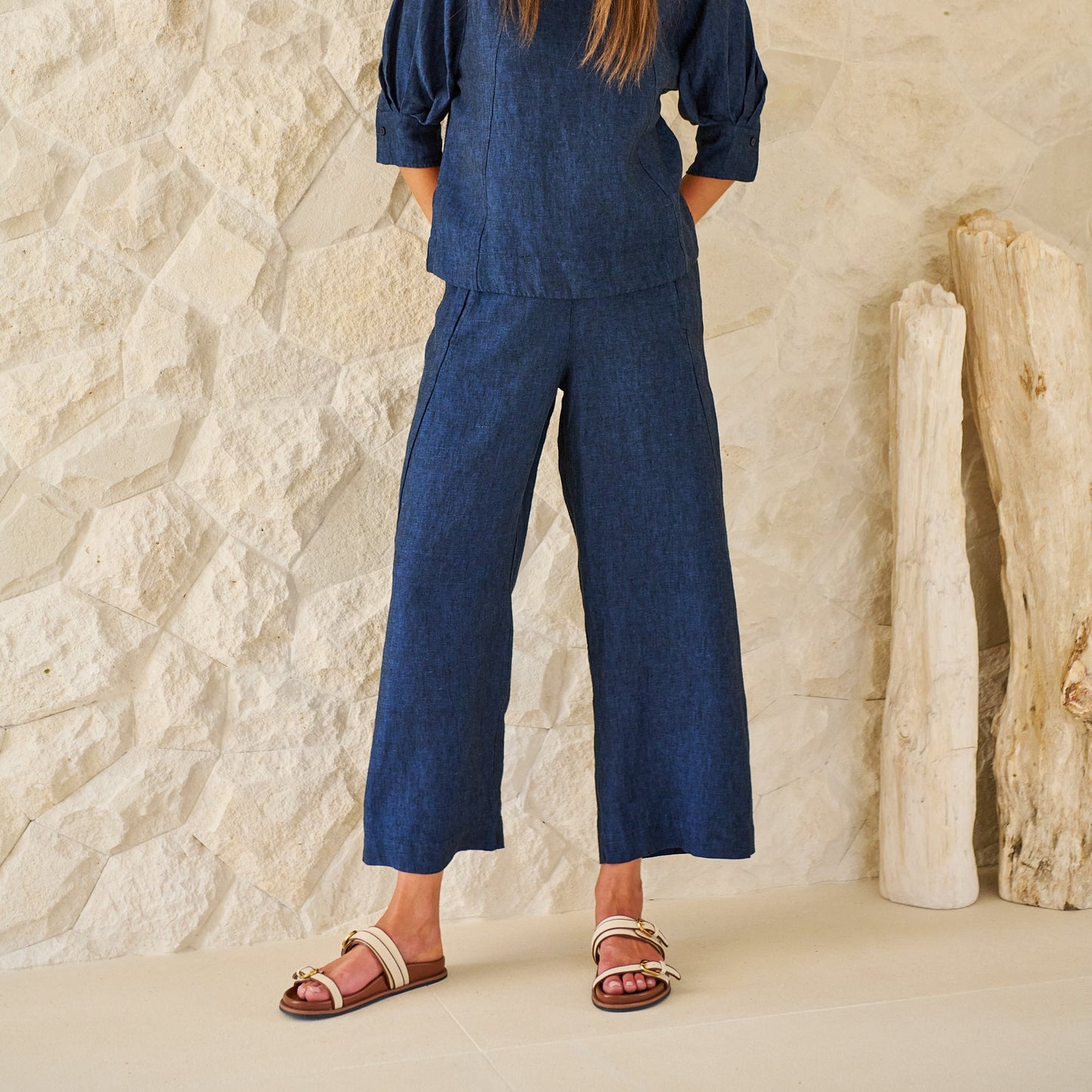 Naturals by O&J - Linen Pants - Eclipse
