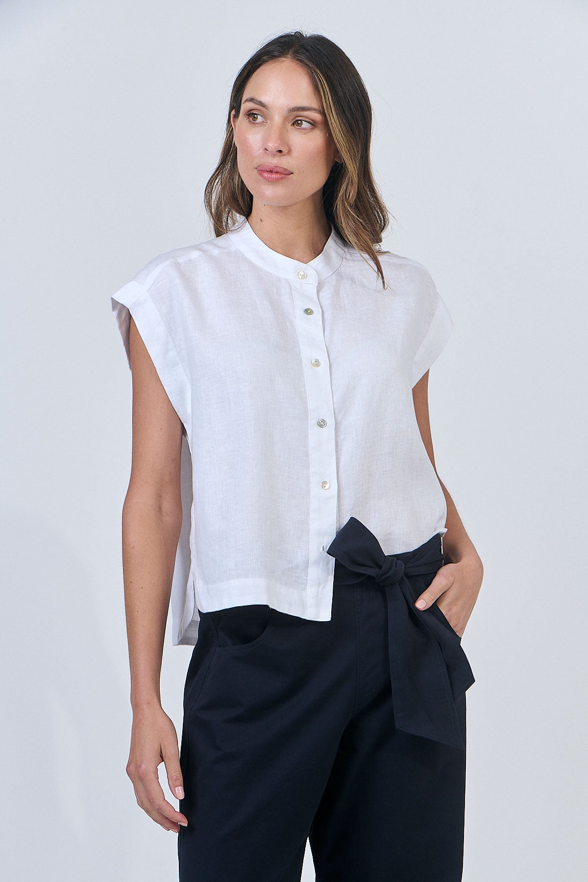 Linen capped shirt from Naturals by O&J