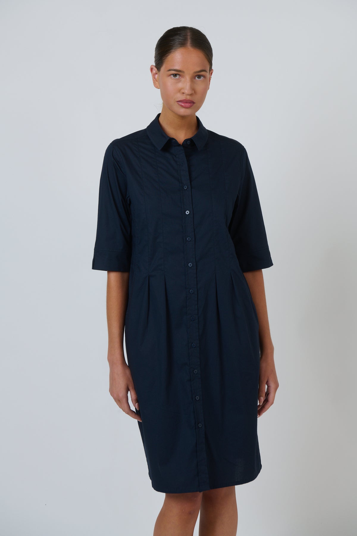 Naturals by O&J - Poplin Dress - Ink