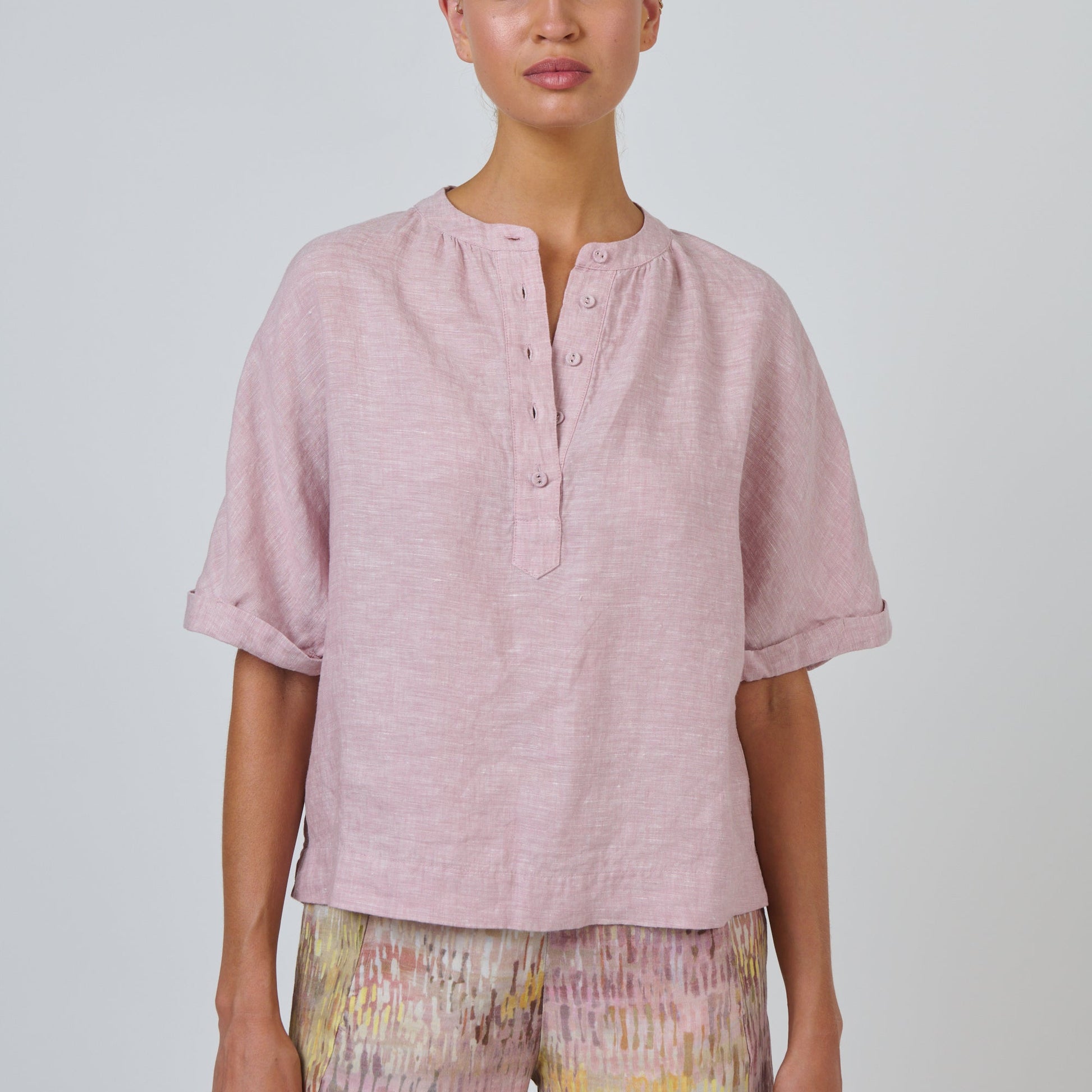 Naturals by O&J  French Linen Top Radish GA689