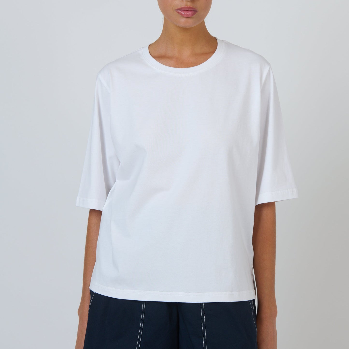 Naturals by O&J Tee in White cotton