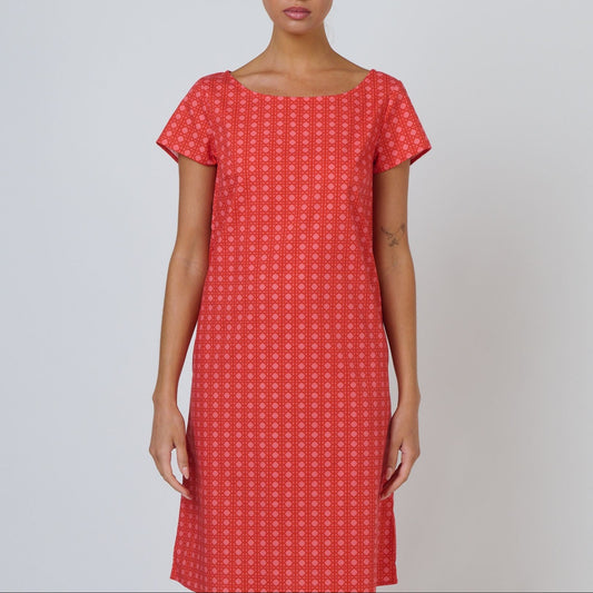 Naturals by O J Poplin Dress Cannage Front View Berrimas Overflow