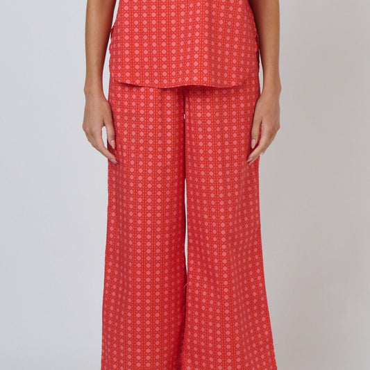 Naturals by O J Poplin Pants Cannage Front View Berrimas Overflow