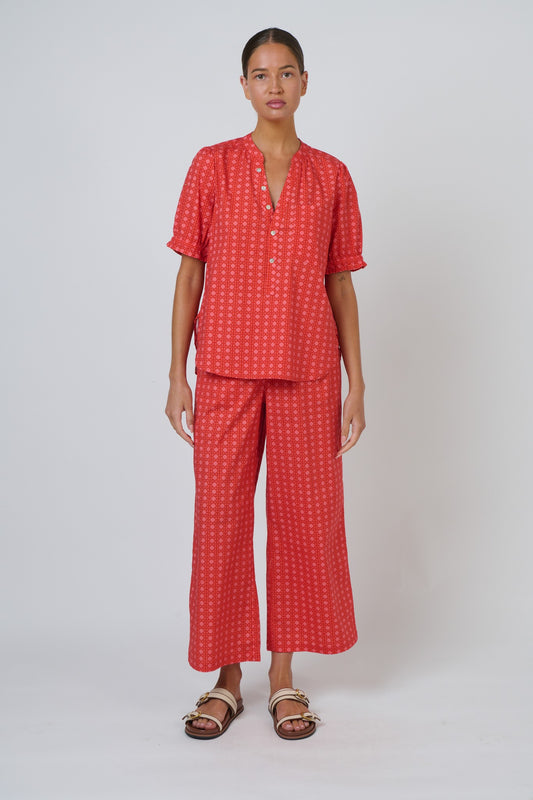 Naturals by O J Poplin Pants Cannage Front View Berrimas Overflow