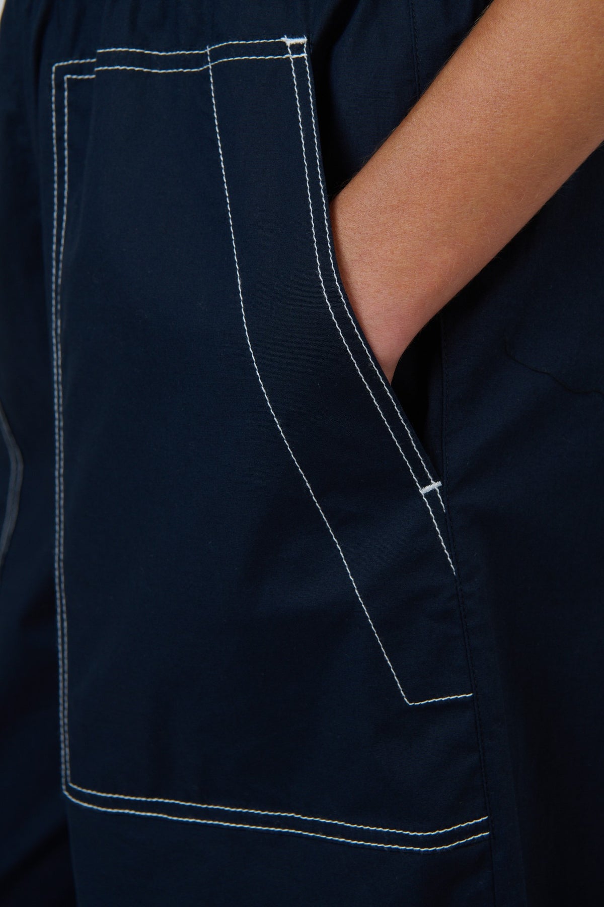 Naturals by O J Poplin Pants Ink Detail Berrimas Overflow