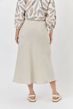 Naturals by O&J linen skirt in neutral tone.