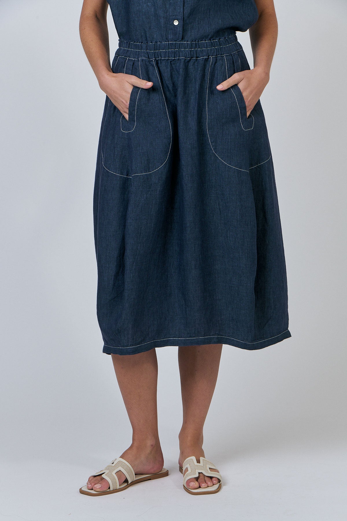 Buy the most lovely linen skirt from Berrima's Overflow.