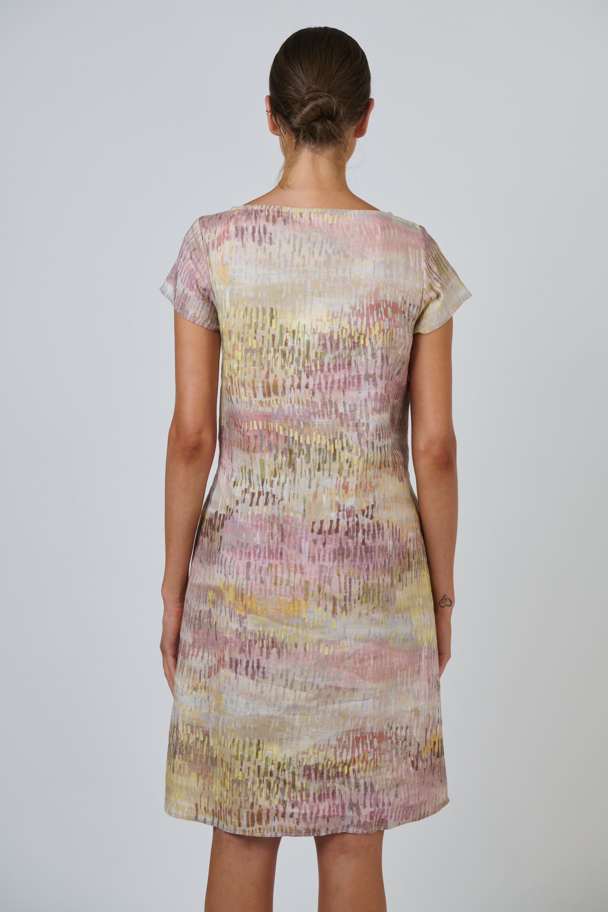 Naturals by O&J GA237 linen shift dress