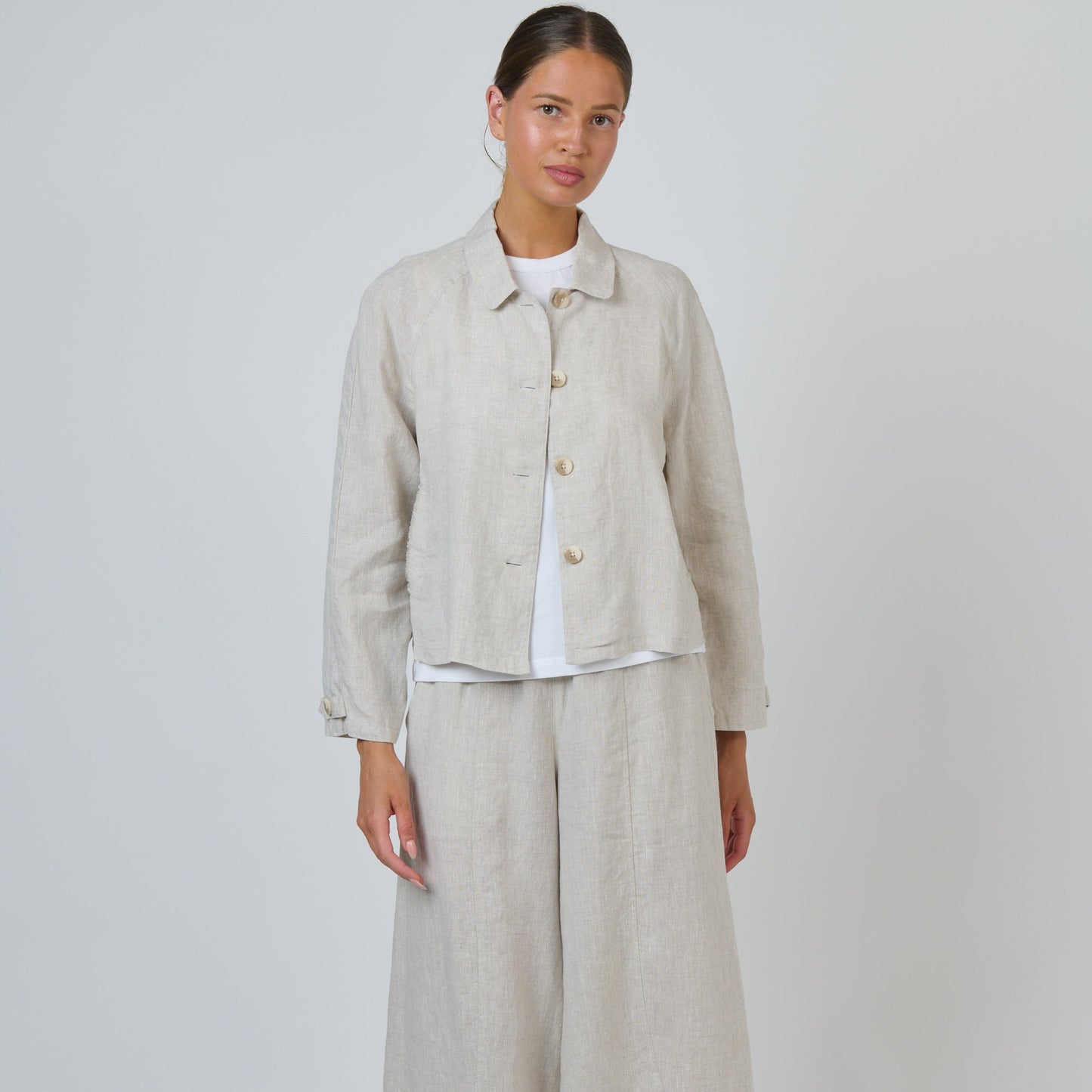 Naturals by O&J - Linen Jacket - Sand