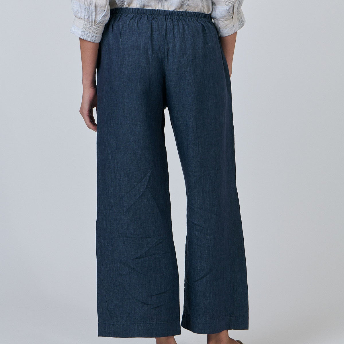 Naturals by O&J Linen pants in Poseidon. GA398.