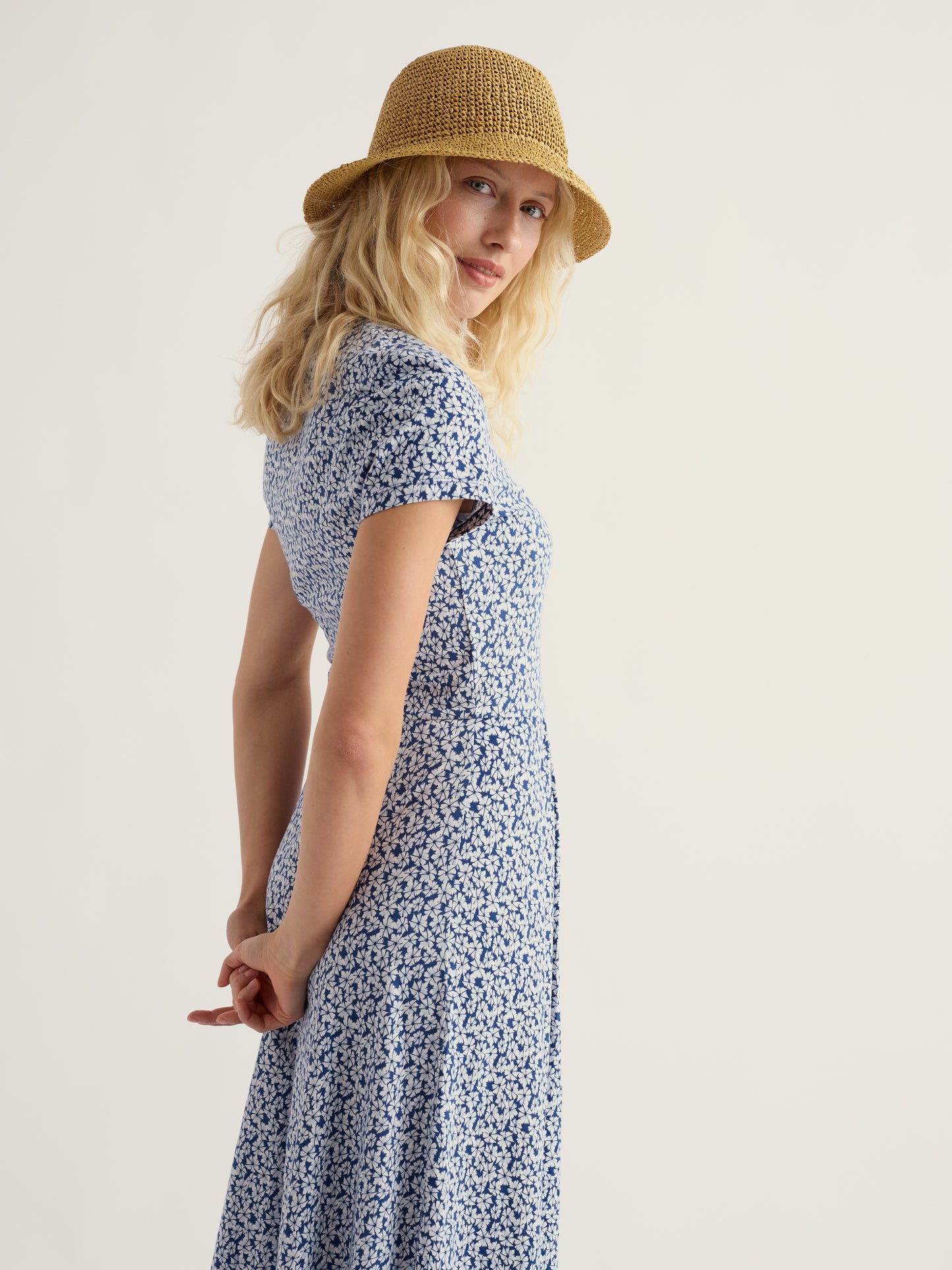 SEASALT Cornwall - Pier View Dress - Bunched Cornflowers