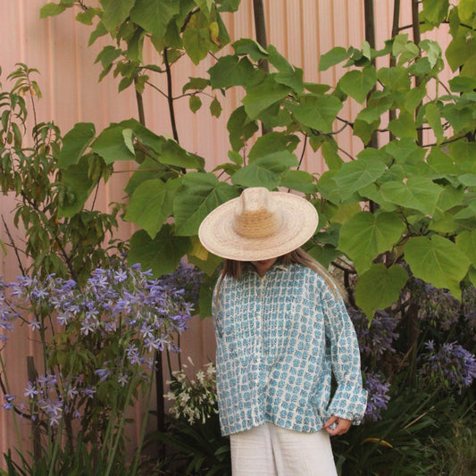 Pomegranate Shirt - Blue