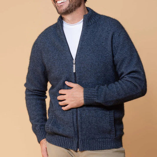 Men's possum zip jacket Noble Wilde in Neptune.