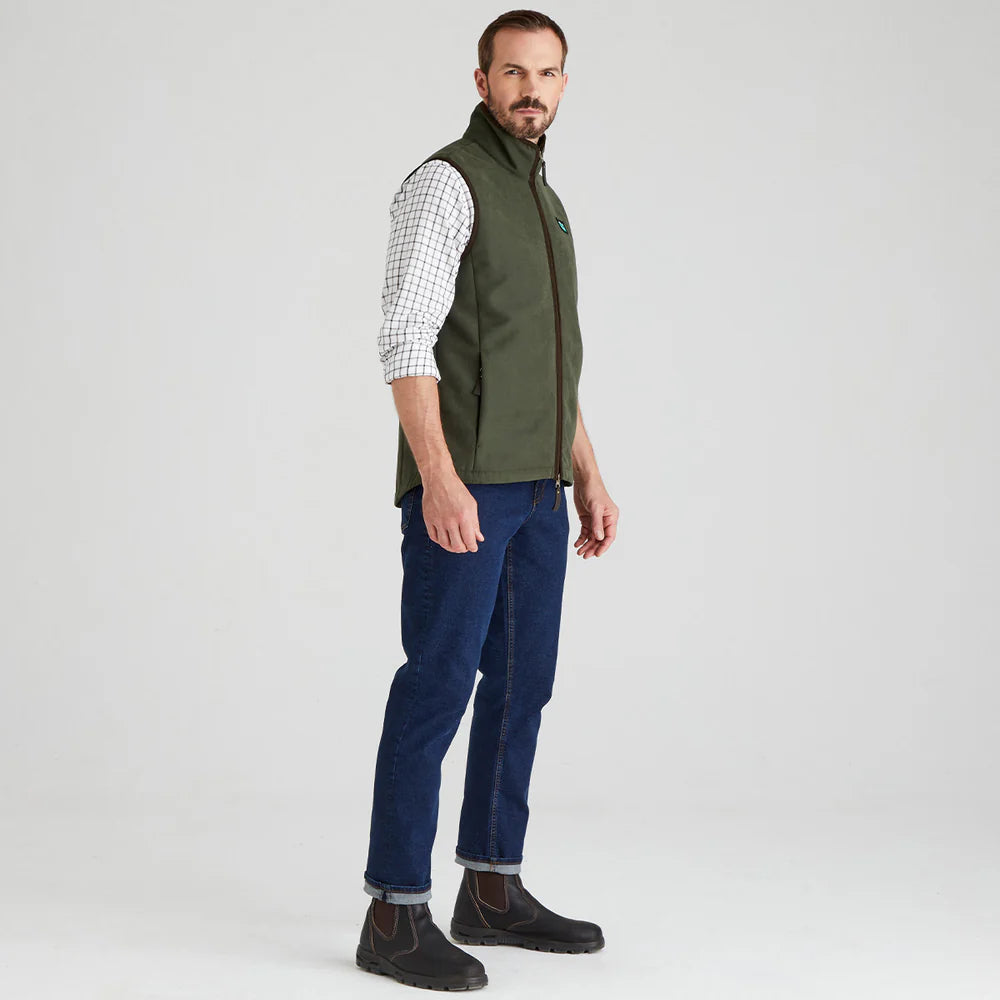 Men's quality outdoor zip vest