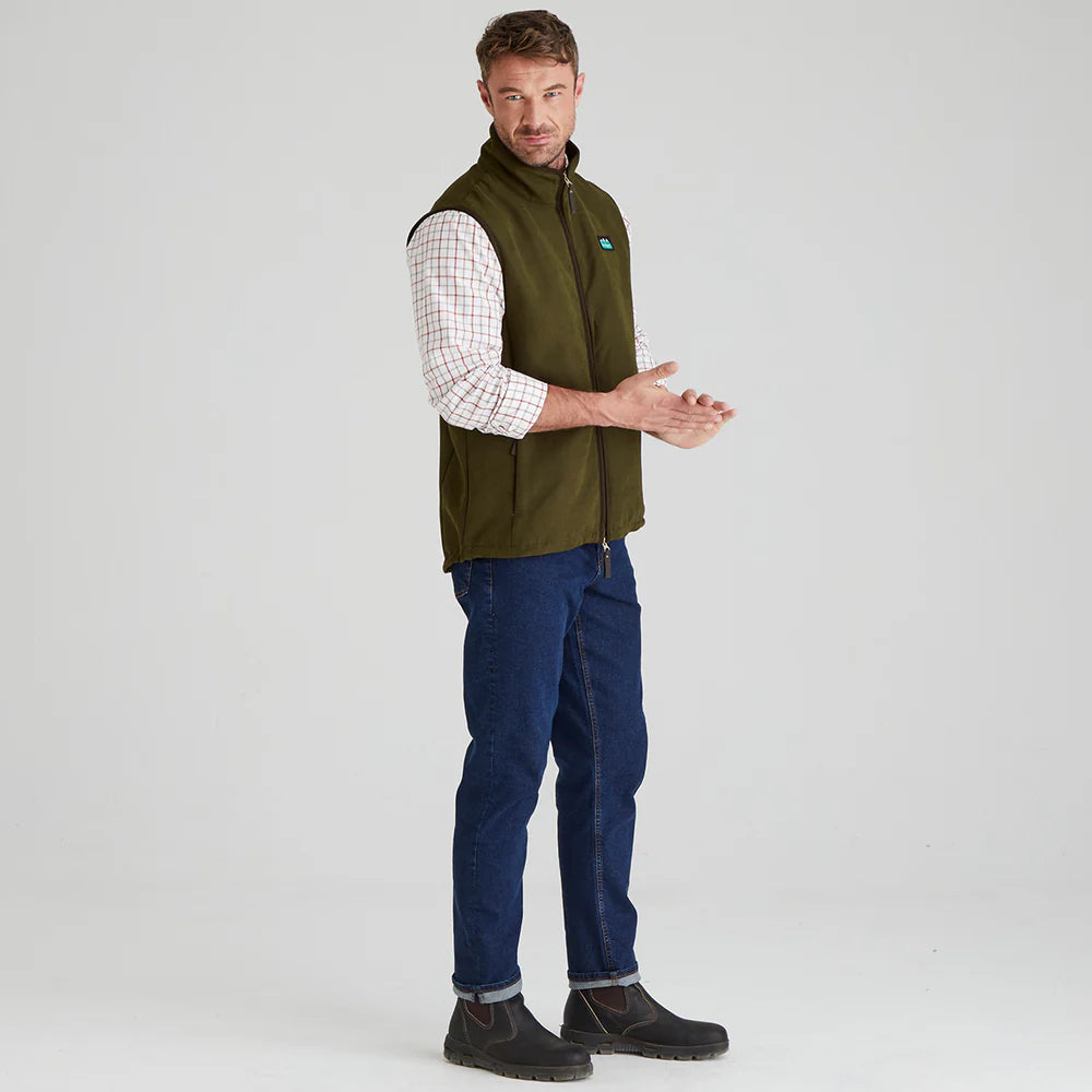 Men's zip gilet