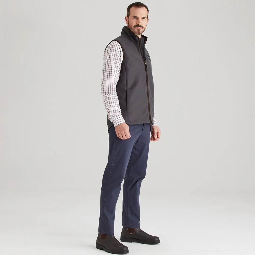 Men's waterproof and windproof gilet or zip vest