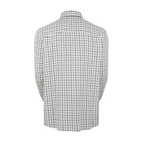 Men's durable and comfortable cotton shirt in green checks