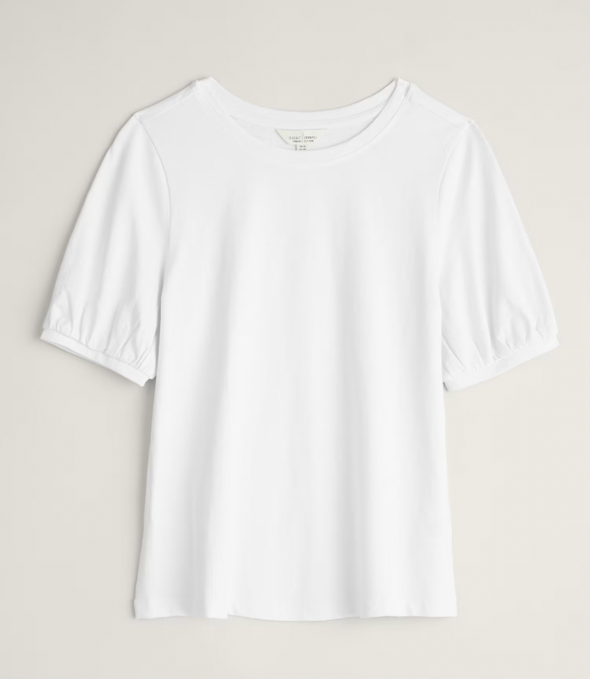 SEASALT's Oleander top in salt, flat lay