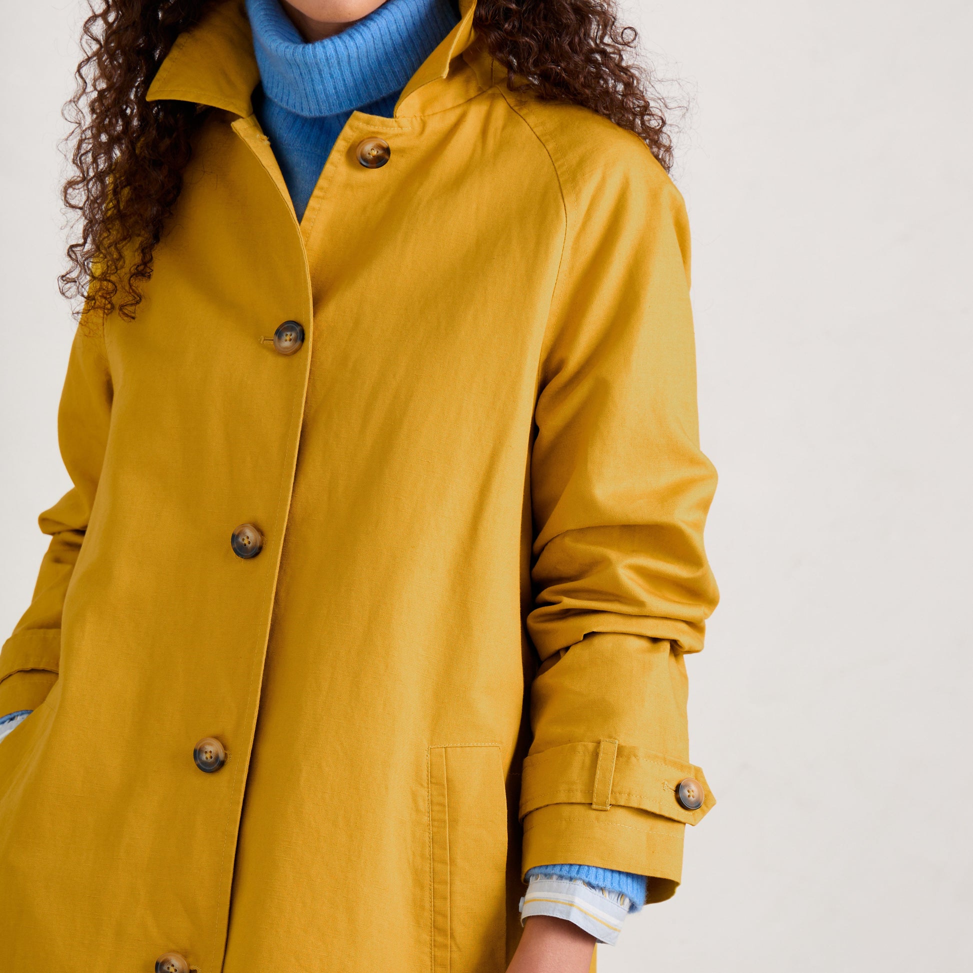 SEASALT's Boscastle Mac in Dark Dijon yellow 