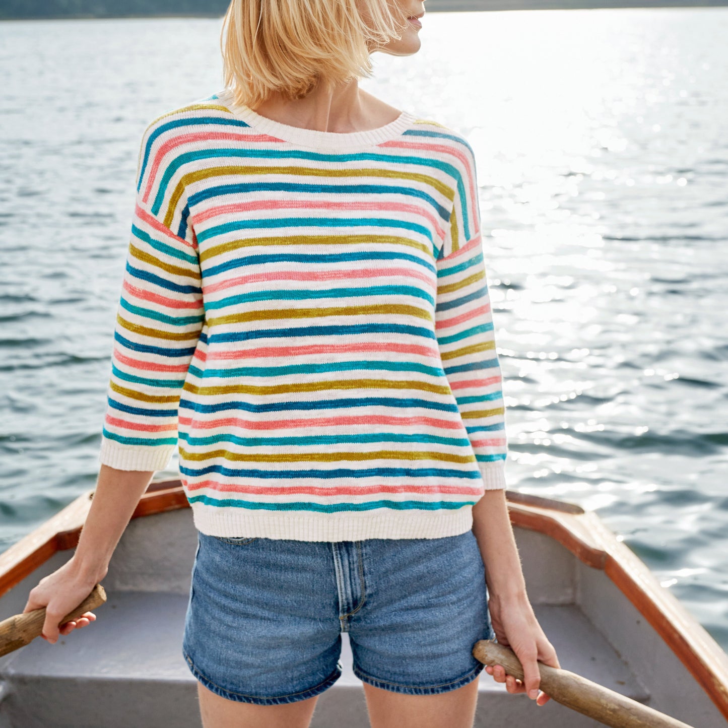 SEASALT's Knavock Jumper in Mini Cornish Helford Multi