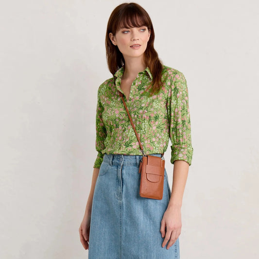 SEASALT's Larissa Shirt in Campion Field Dill 