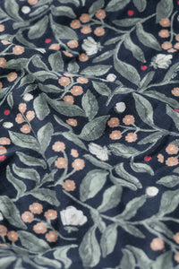 SEASALT's Priddacombe Jersey dress in Ceramic Floral Maritime, fabric detail