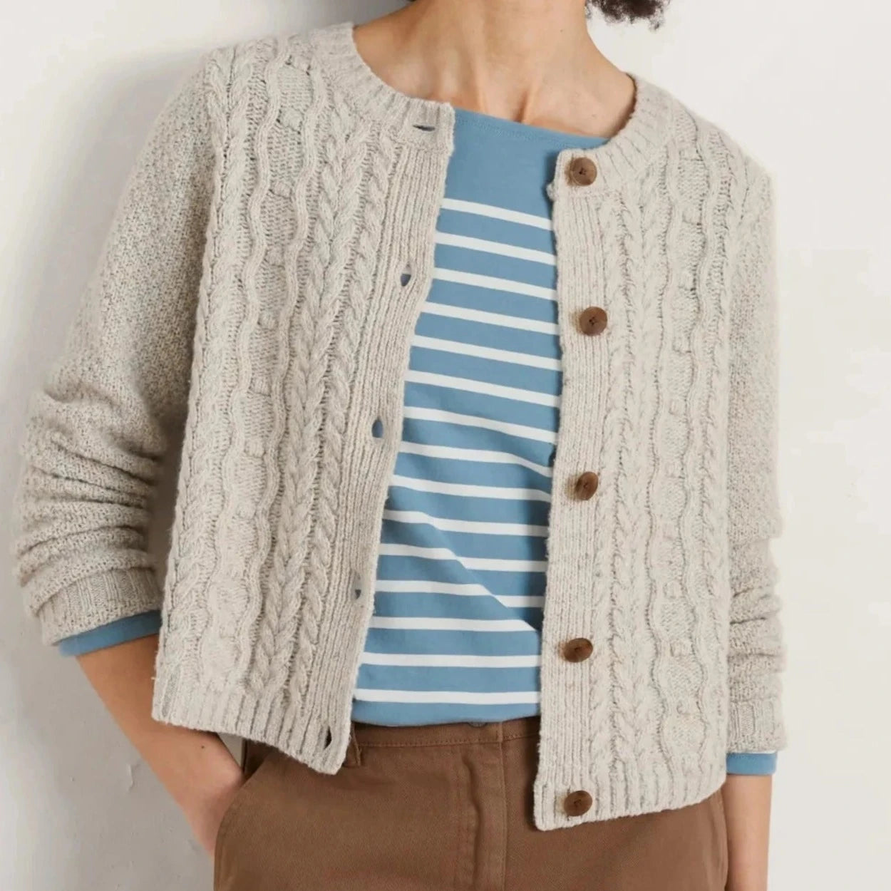 SEASALT's Tressa Cardigan in Aran