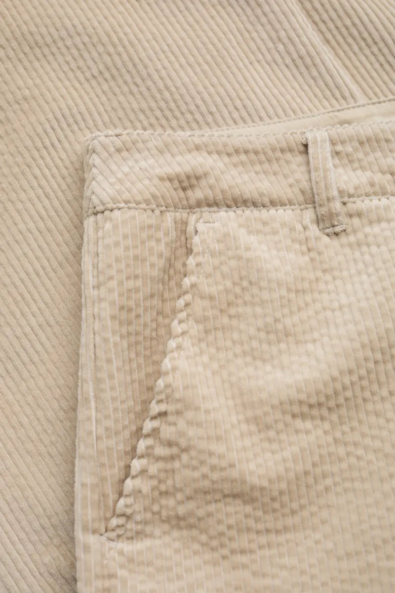 SEASALT's Asphodel Trousers in Birch, close up of cotton cord