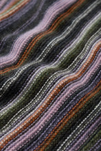 SEASALT's Fruity Jumper in Ripple Marks Wisteria Multi, knit pattern detail