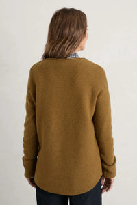 SEASALT's Fruity Jumper in Waxed Canvas, back view of sweater