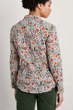 SEASALT's Larissa Shirt in Folklore Bloom Aran, back view