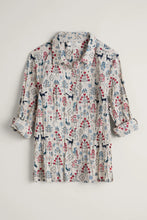 SEASALT's Larissa Shirt in Tapestry Forest Aran, flat lay