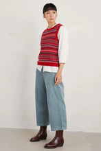 SEASALT's Percella Cove Vest Star Jasmine Jam Mix, ladies vest styled with corduroy pants and boots