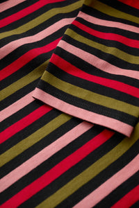 SEASALT's Sailor Shirt in Tri Mini Cornish Onyx Carmine, fabric close up