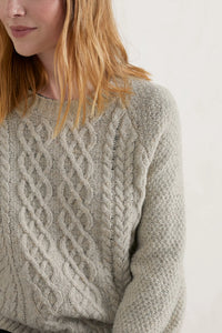SEASALT's Tressa Jumper in Aran, knitted sweater for women