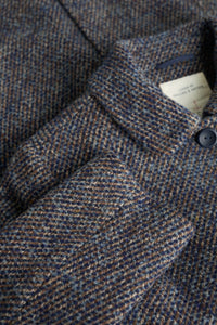 SEASALT's Wood Cabin Coat in Catchcall Wade, close up of knit texture