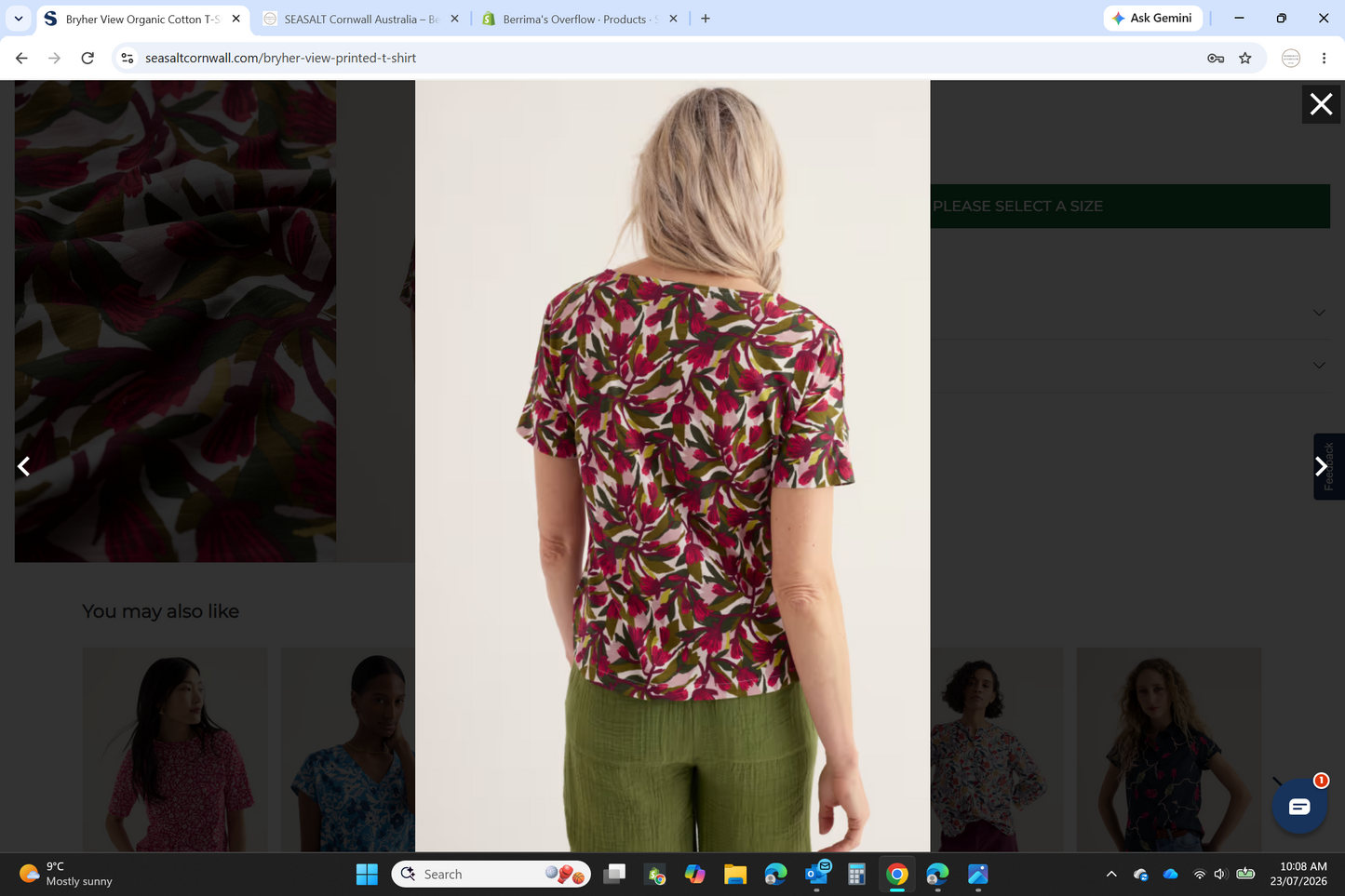 SEASALT Cornwall - Bryher View T-Shirt - Protea