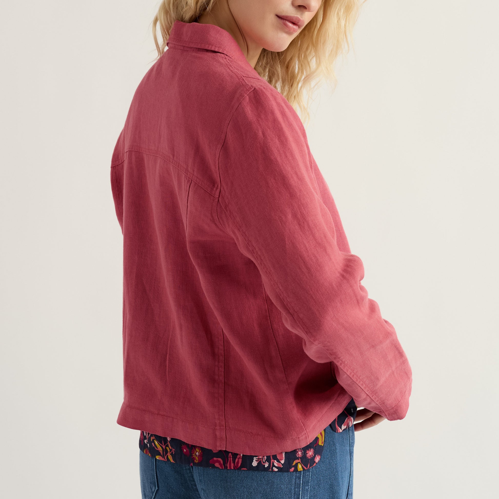 Seasalt Linen Jacket Echinacea