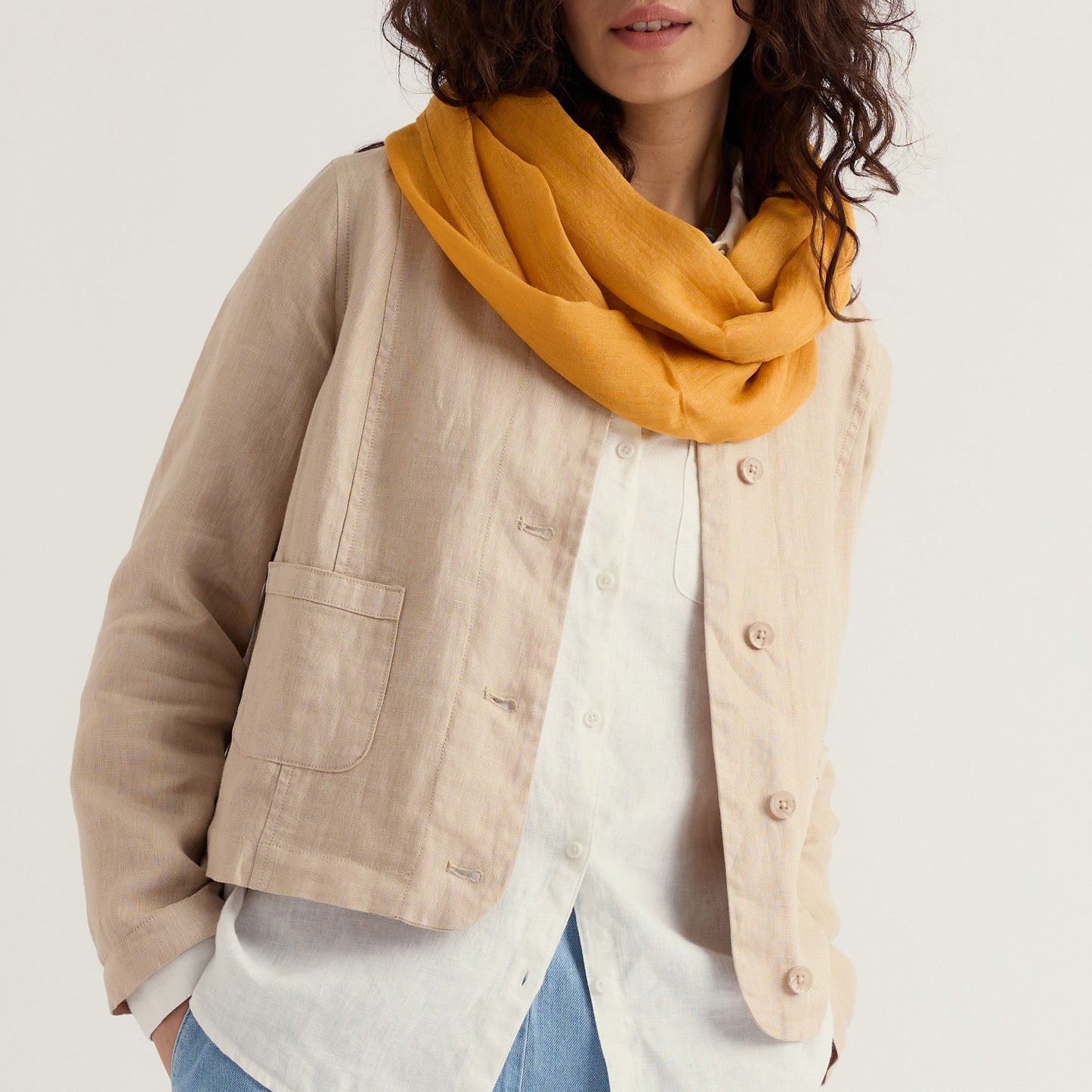 Seasalt Cornwall Linen Jacket Cream