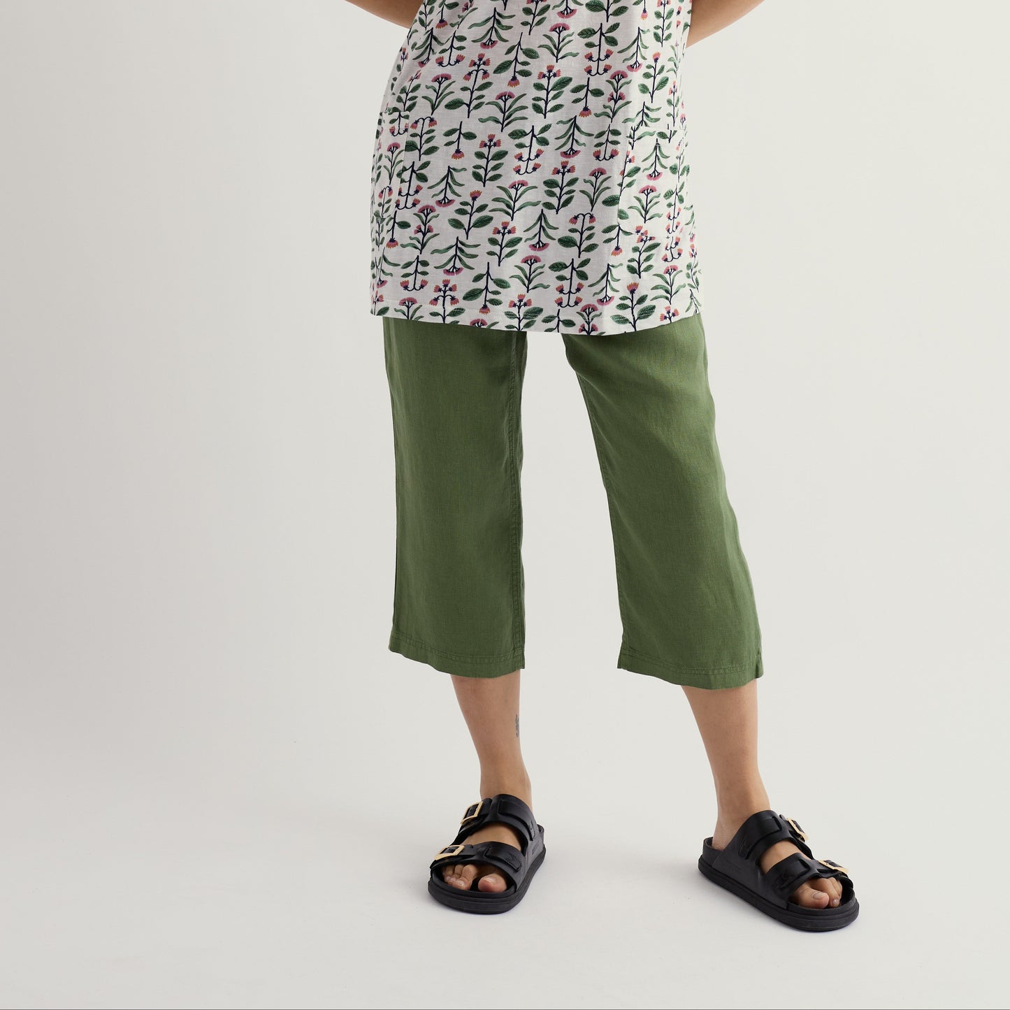Seasalt New Arrivals Summer linen pants in green