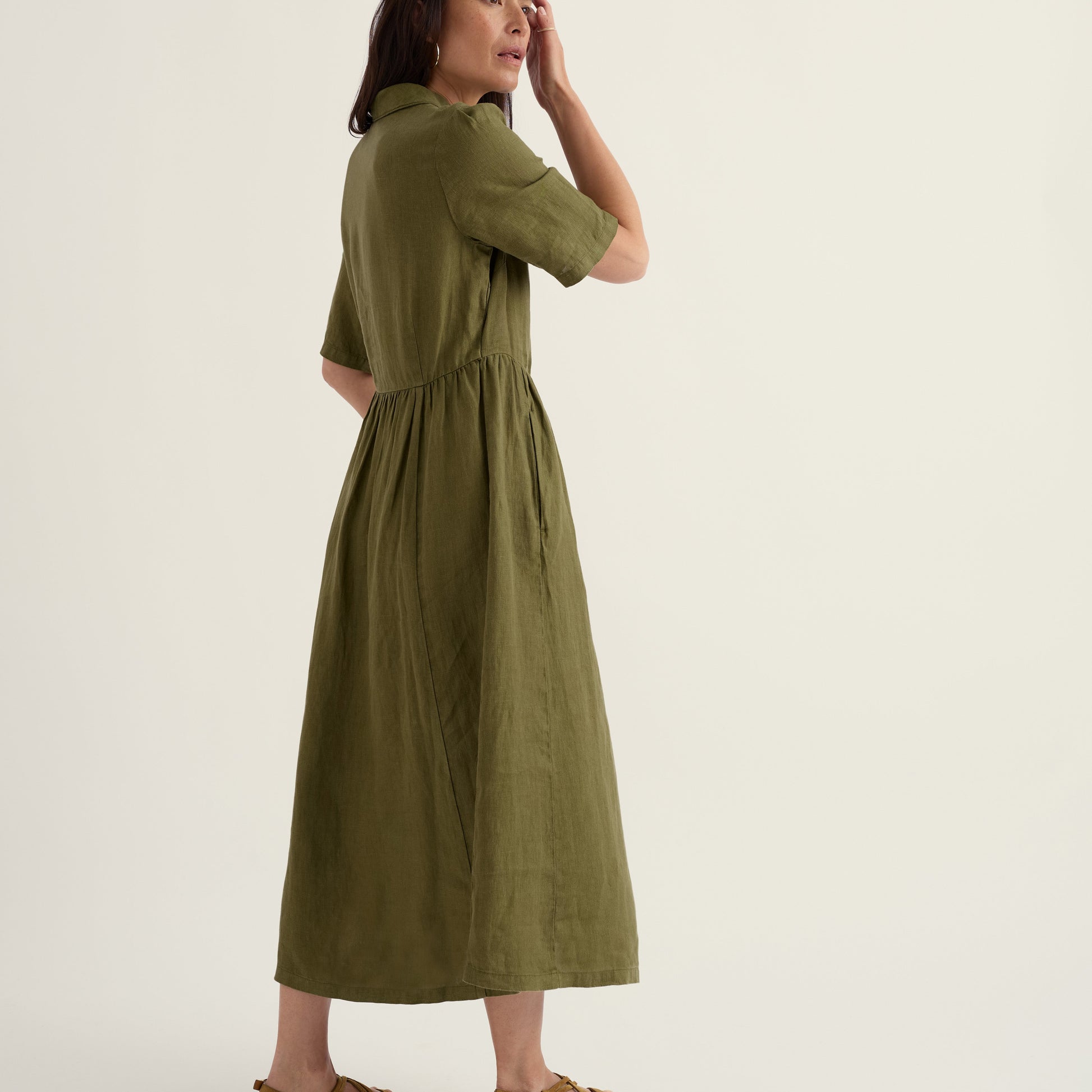 Seasalt Cornwall Fen Violet Dress - Linen