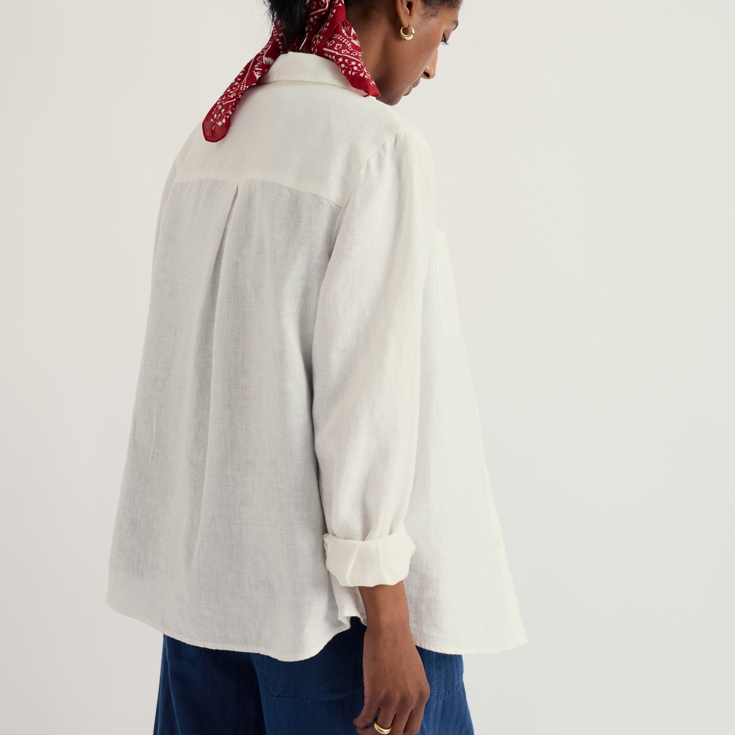 Seasalt Linen White Shirt