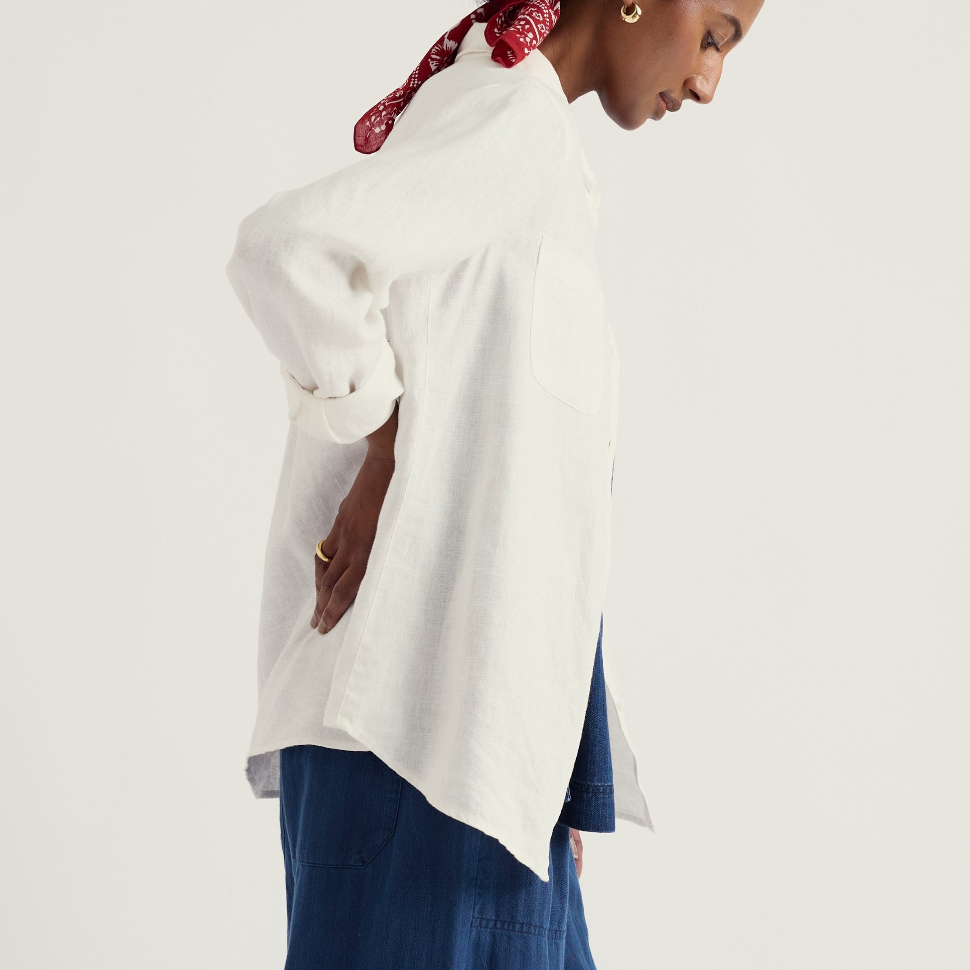 Seasalt Cornwall Hazel Branch Shirt White Linen