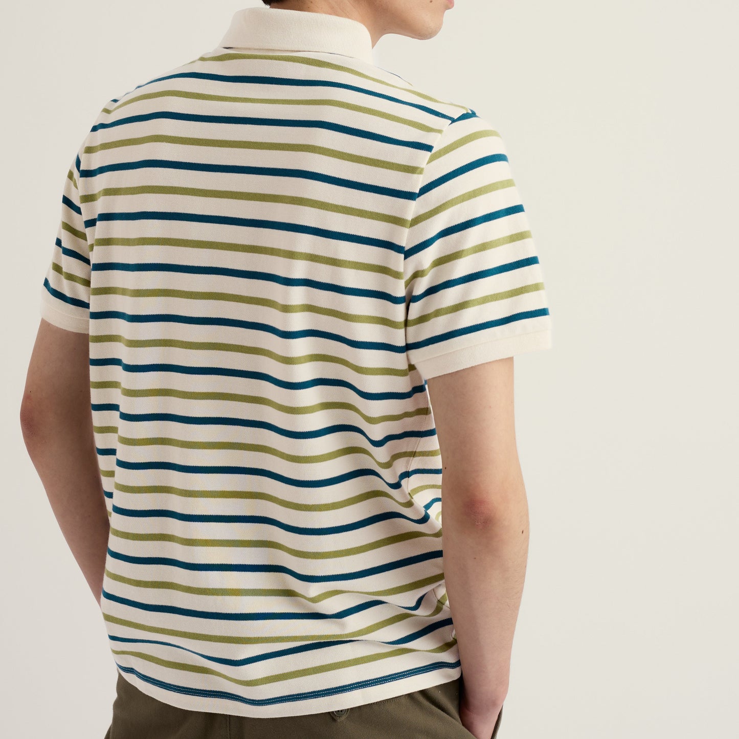 Seasalt Cornwall Mens Striped Cotton Polo Shirt