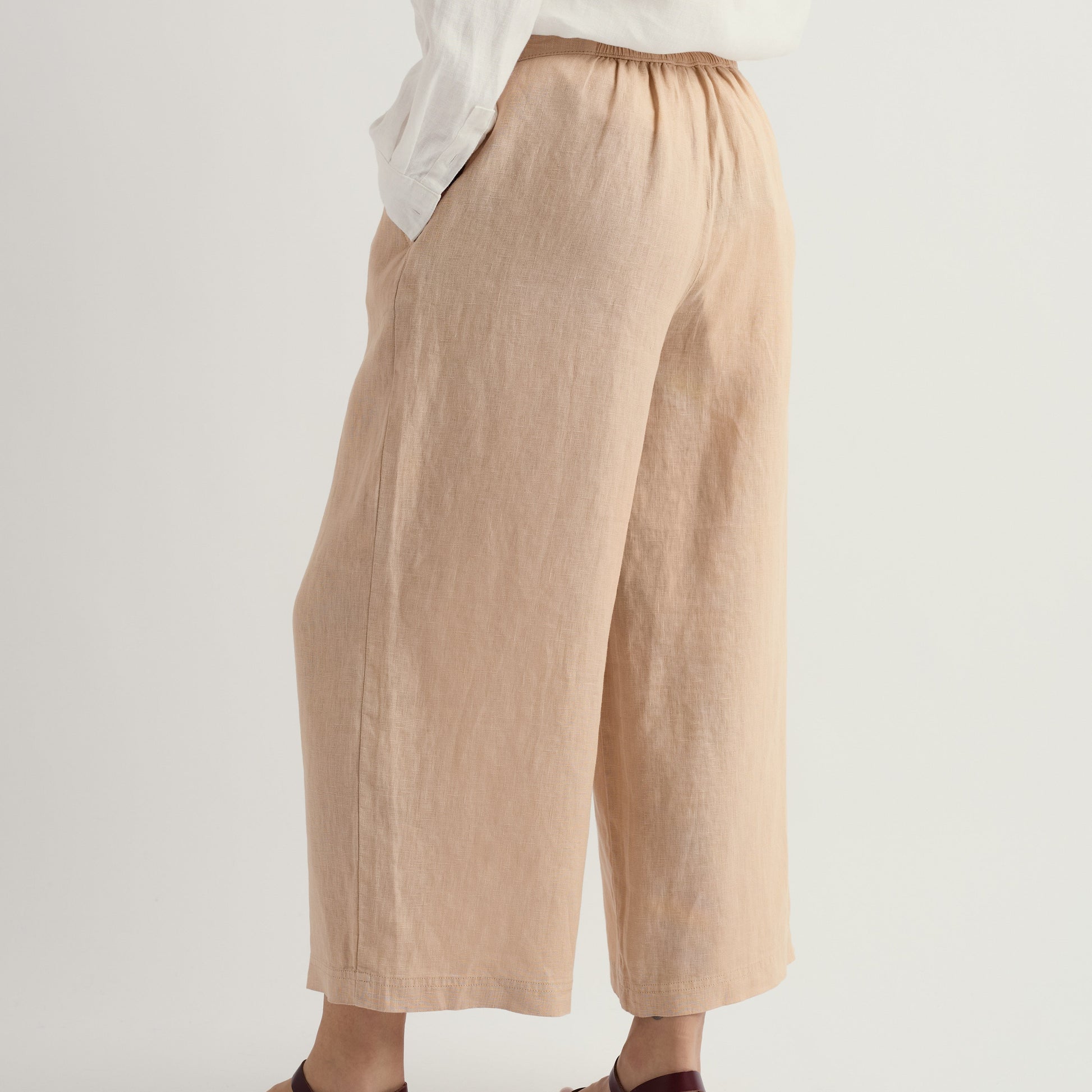 Seasalt Linen wide pants in cream