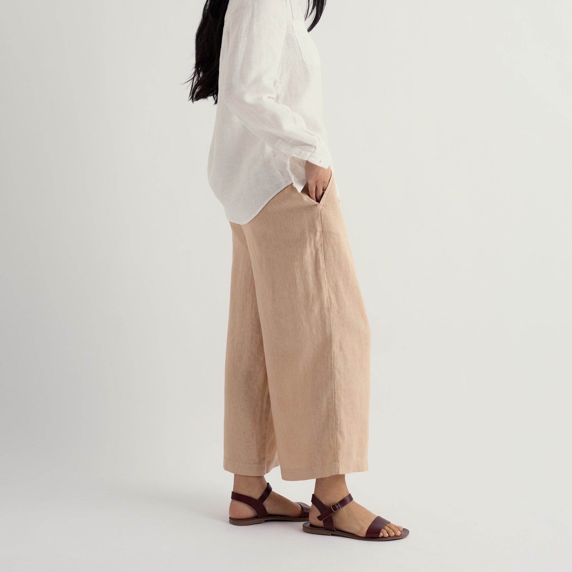 Seasalt Cream linen pants wide leg