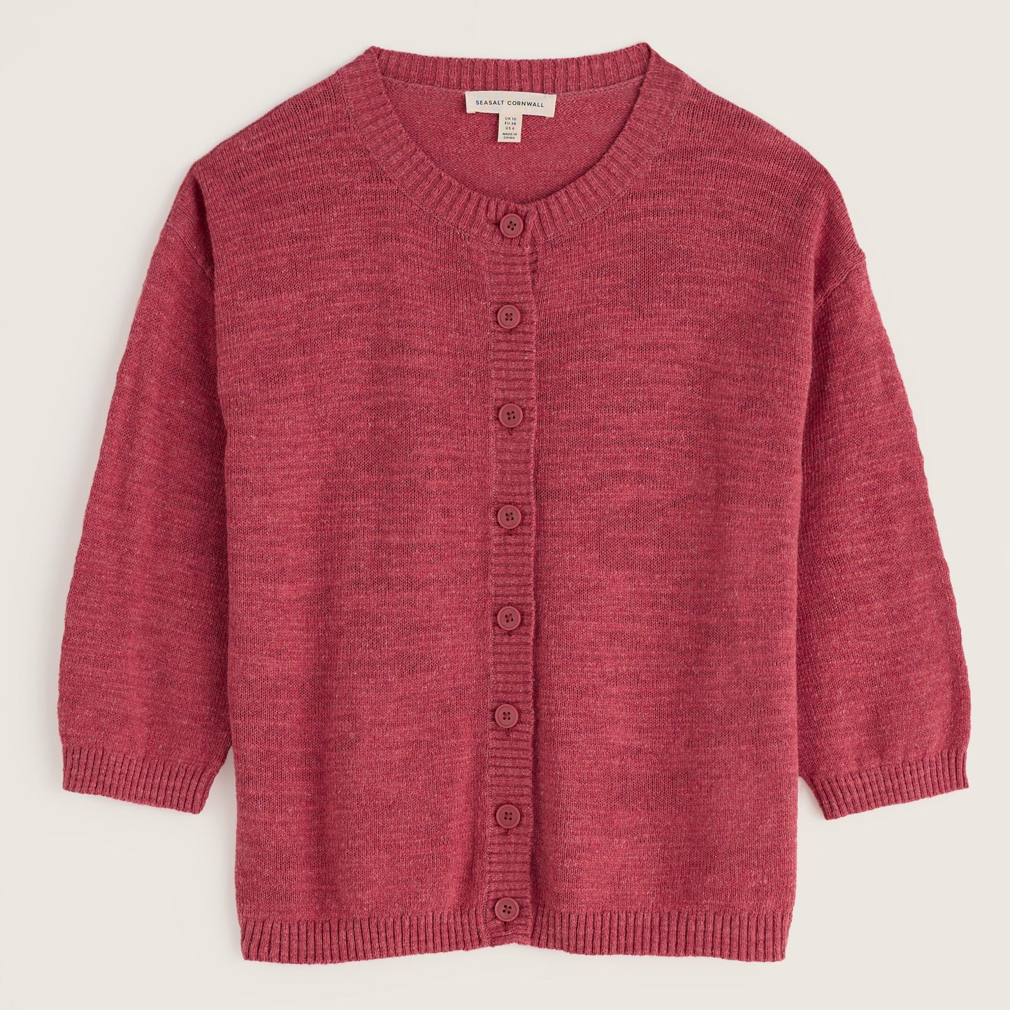 Seasalt Cornwall Cotton/Linen Cardigan  Pink