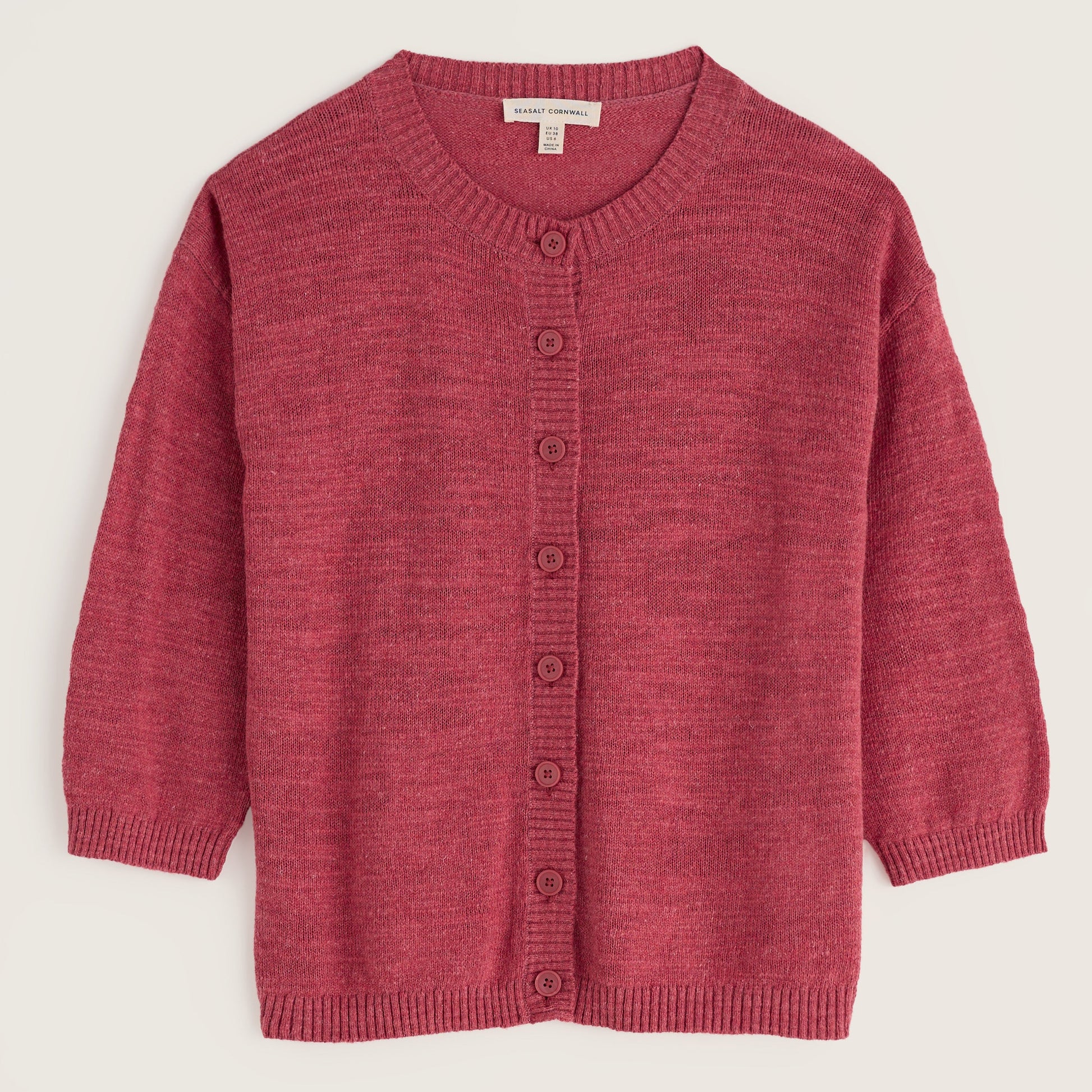 Seasalt Cornwall Cotton/Linen Cardigan  Pink