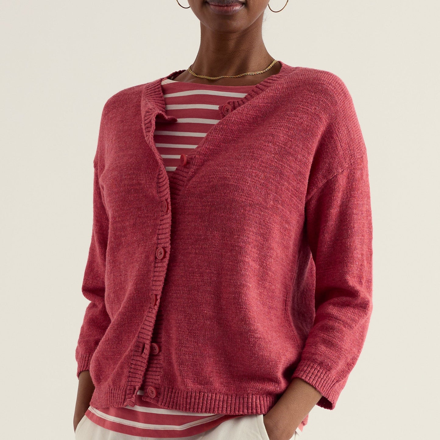 Seasalt Pentire Seps Cardigan Echinacea